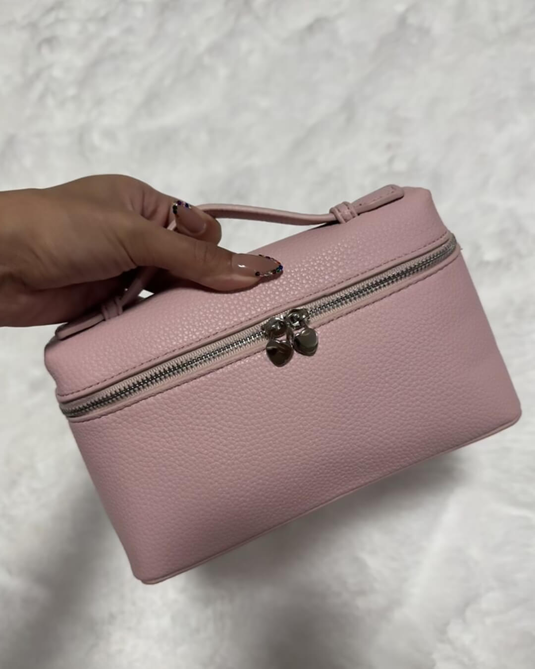 Harper Smooth Leather Vanity Bag