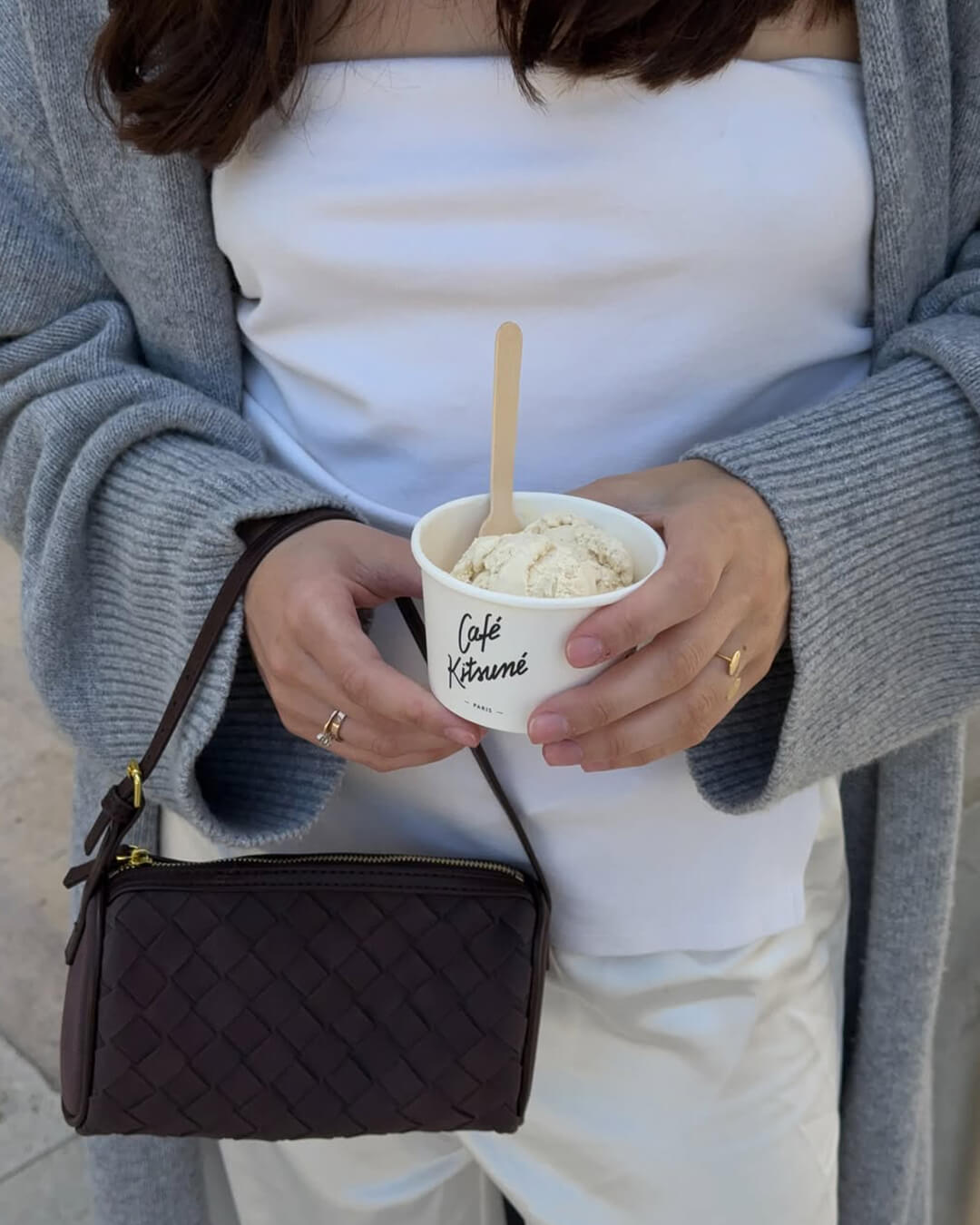 Jessica Woven Suede Bag