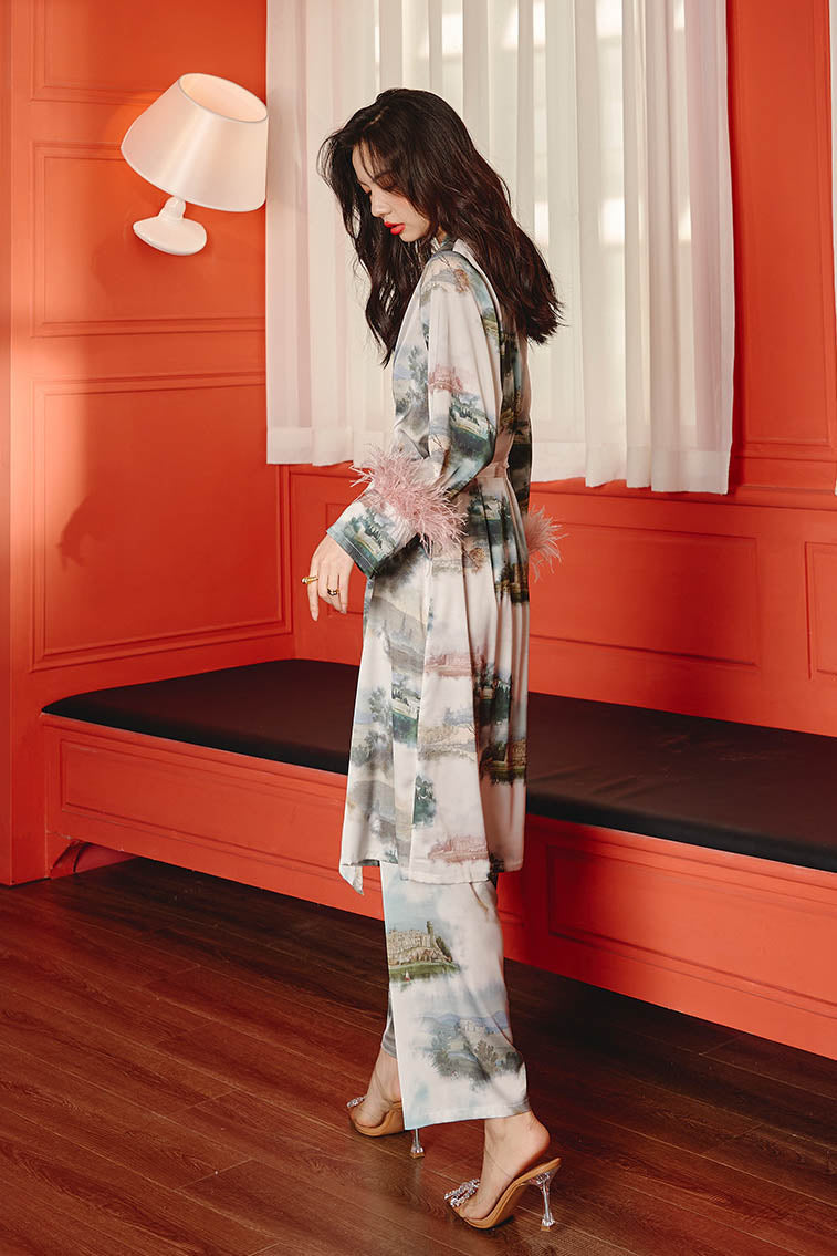 Feathered Landscape Pajamas Three-pack