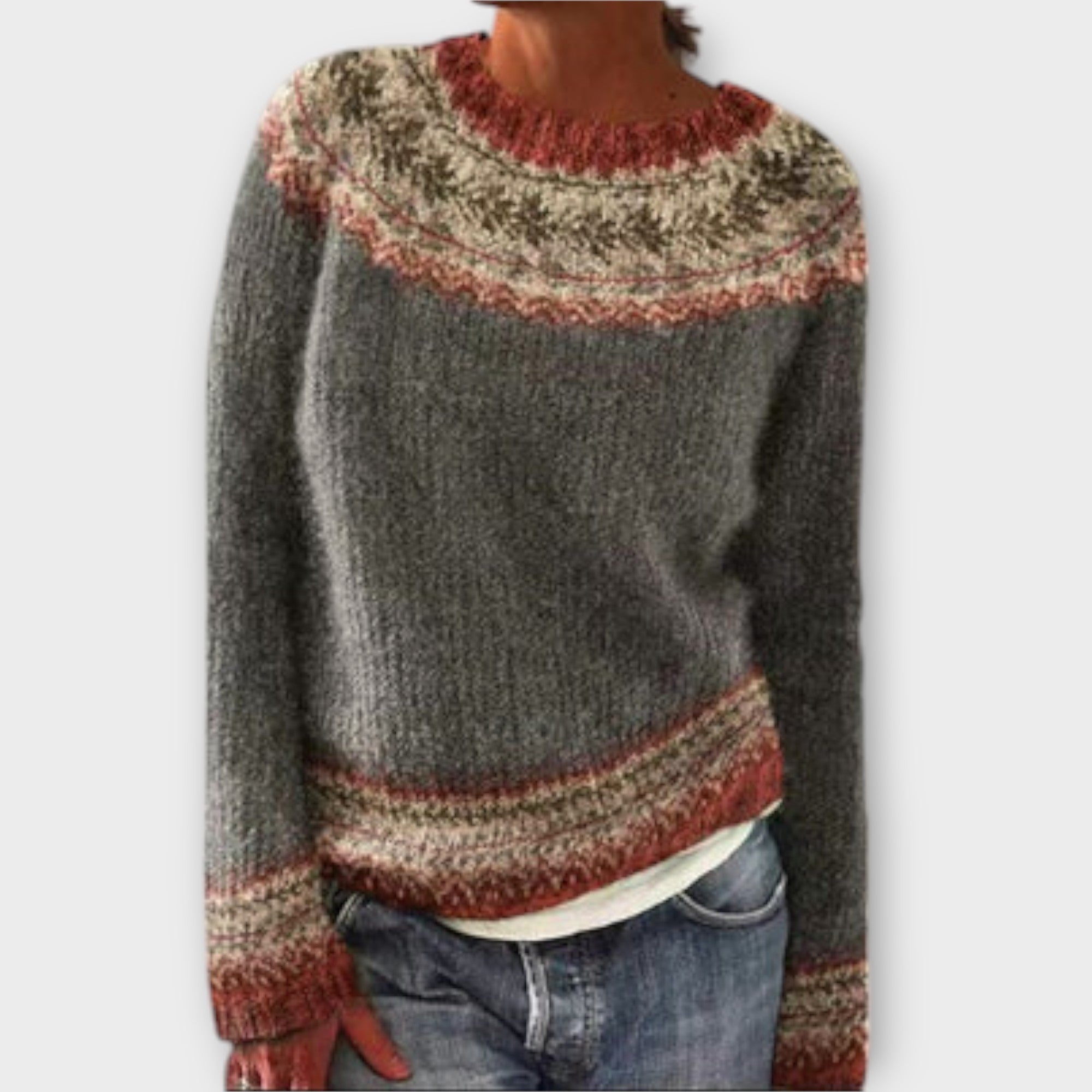 Vintage knitted sweater for women