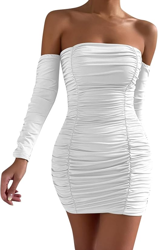 One-Shoulder Body-Fitting Dress