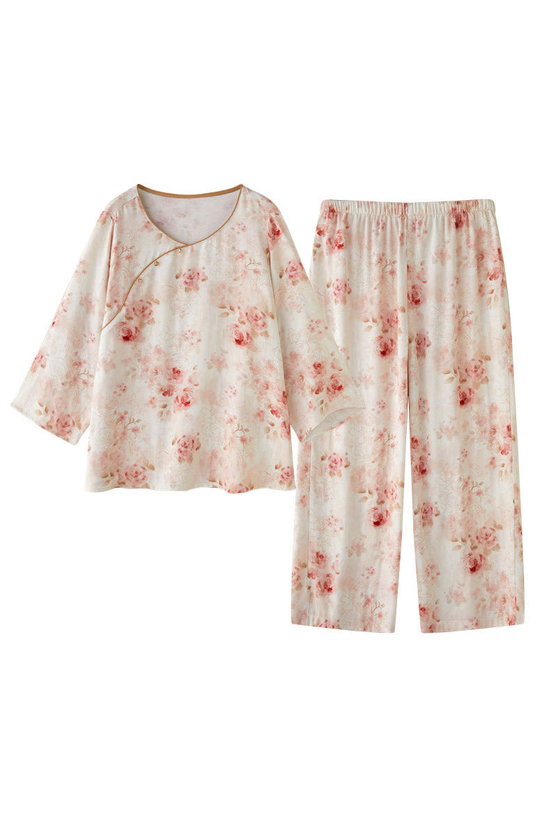 Eco-Friendly Fiber Printed Pajama Set