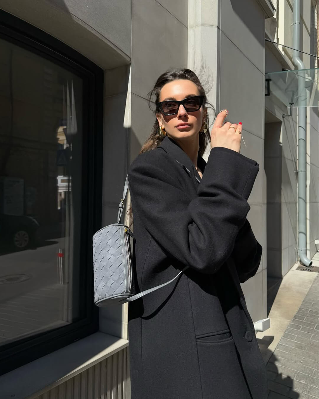 Jessica Woven Suede Bag