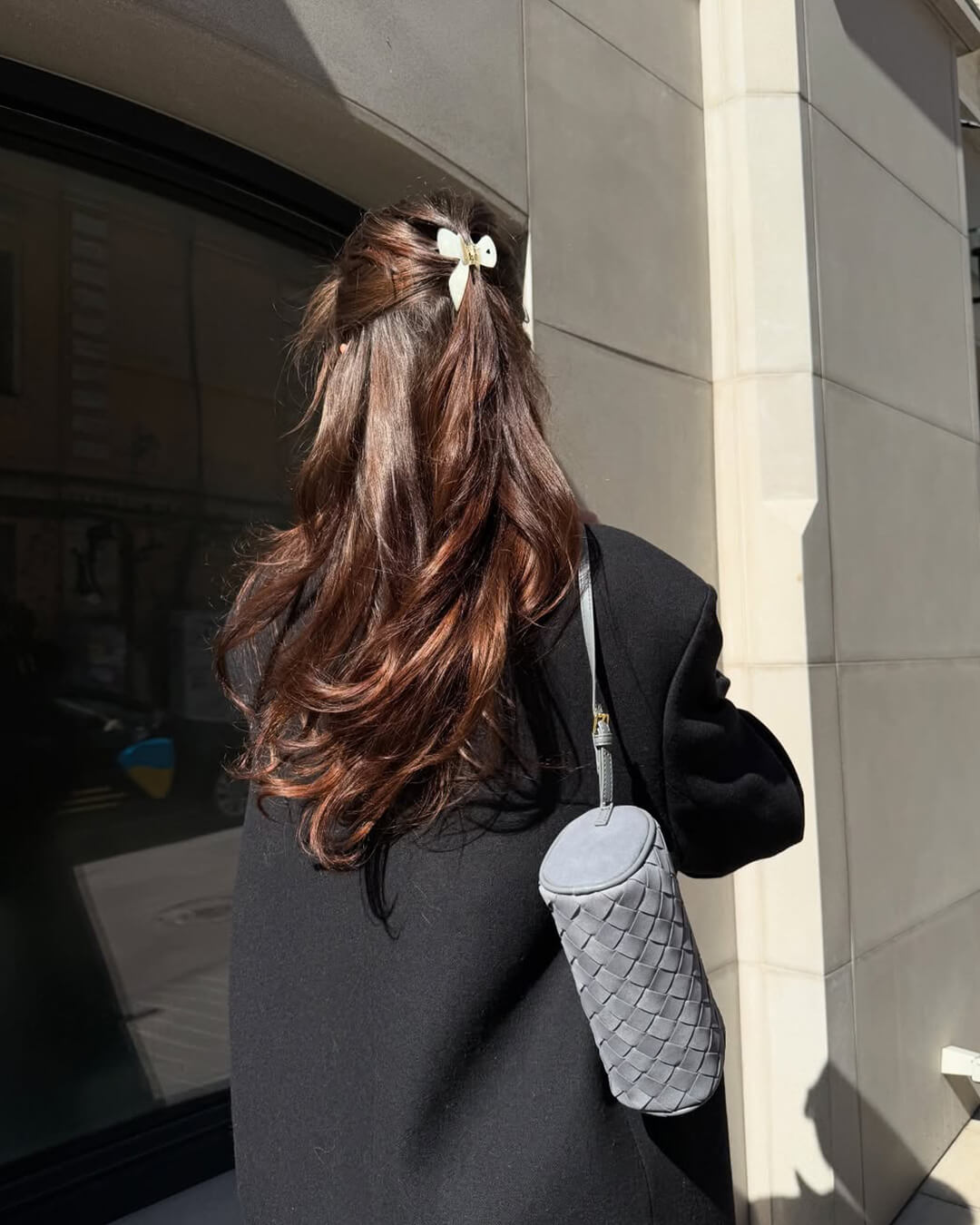 Jessica Woven Suede Bag