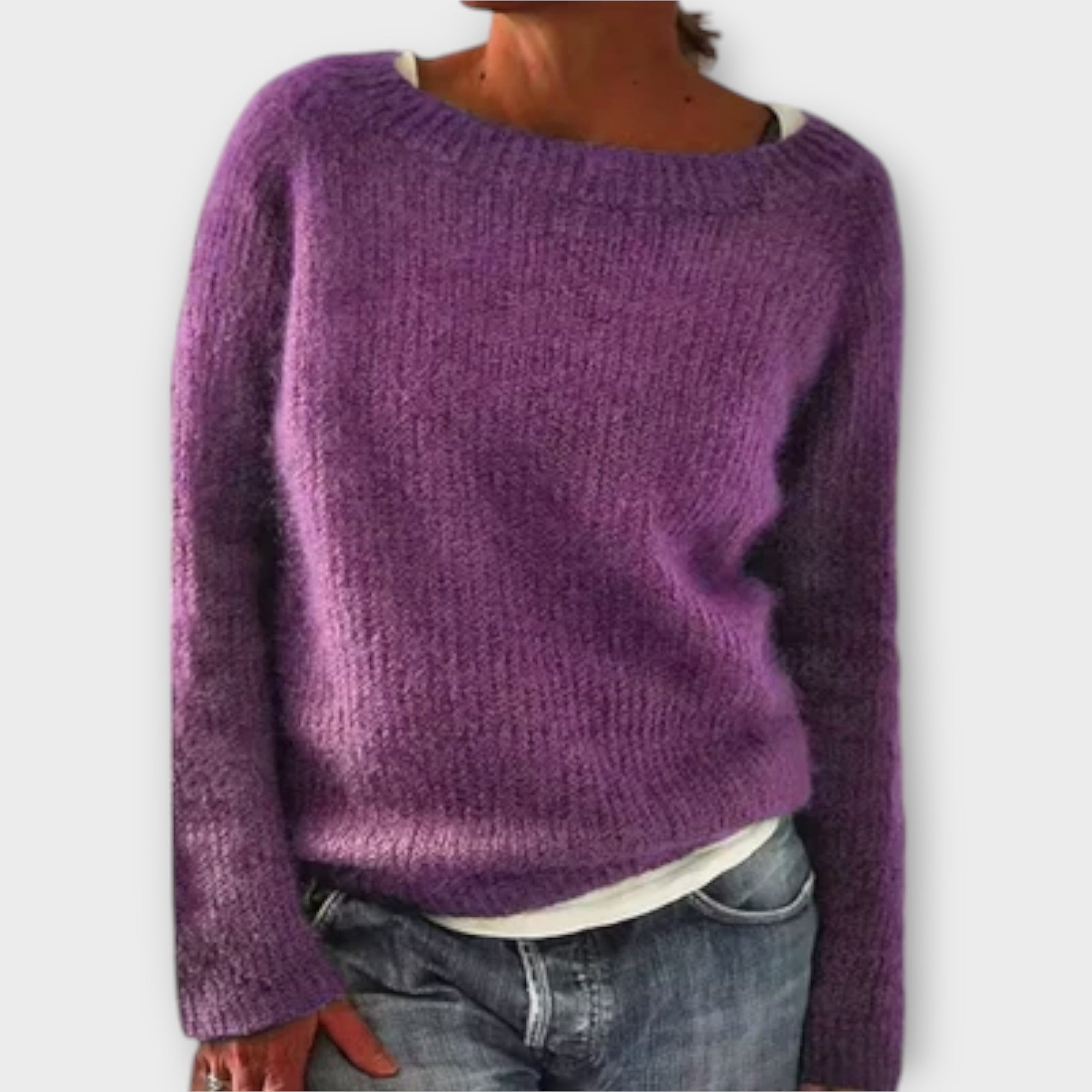 Regine – Solid-color knit sweaters