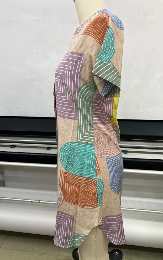 Arlette™ Boho Button Dress