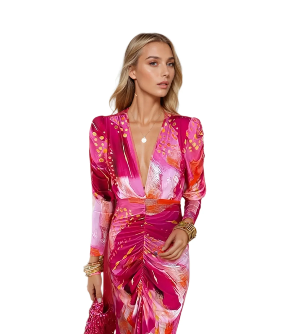 Emilia - Pink Mirage Party Dress