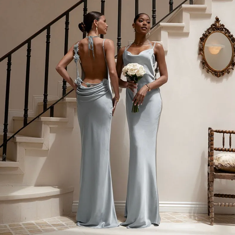 Pauline - Elegant Sultry Backless Maxi Dress