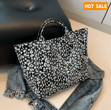 Women's Letters Print Tote Bag