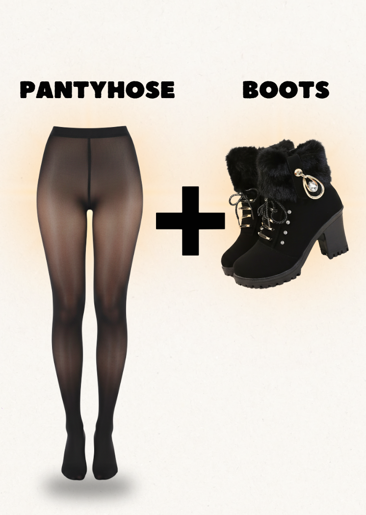 Unmissable kit: TranslucentFleece-LinedTights Socks + Boots
