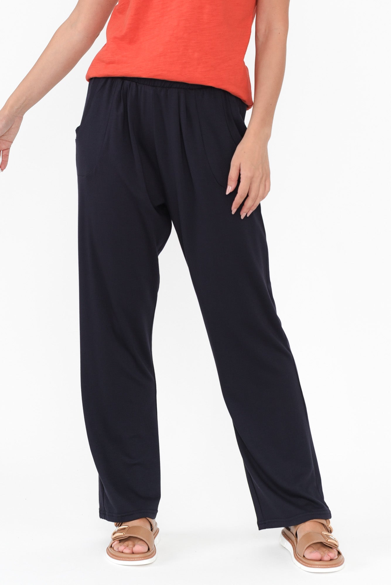 Carmen Navy Stretch Pants