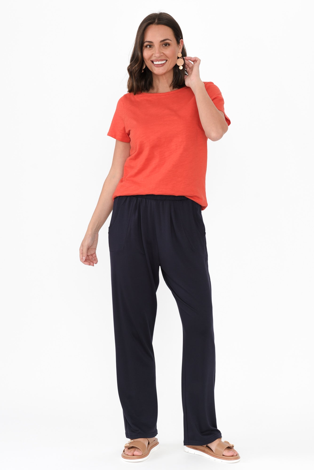 Carmen Navy Stretch Pants