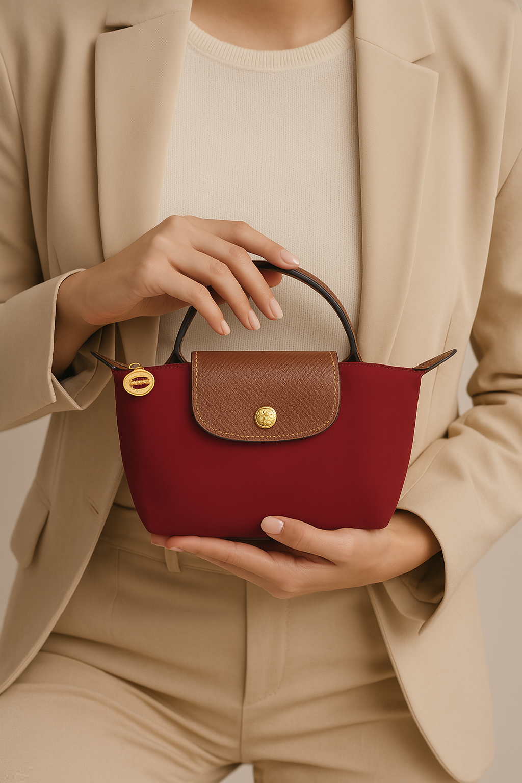 Longchamp Élan Mini Bag - Red