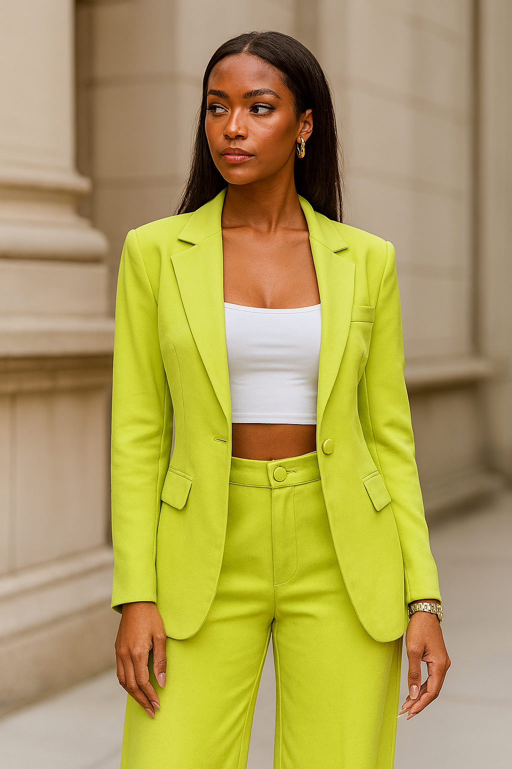 Conjunto Social Feminino Alfaiataria com Blazer e Pantalona | Elegância versátil com caimento impecável