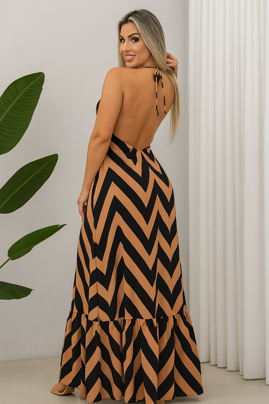 Vestido Vera longo | Frente Única e Elegante