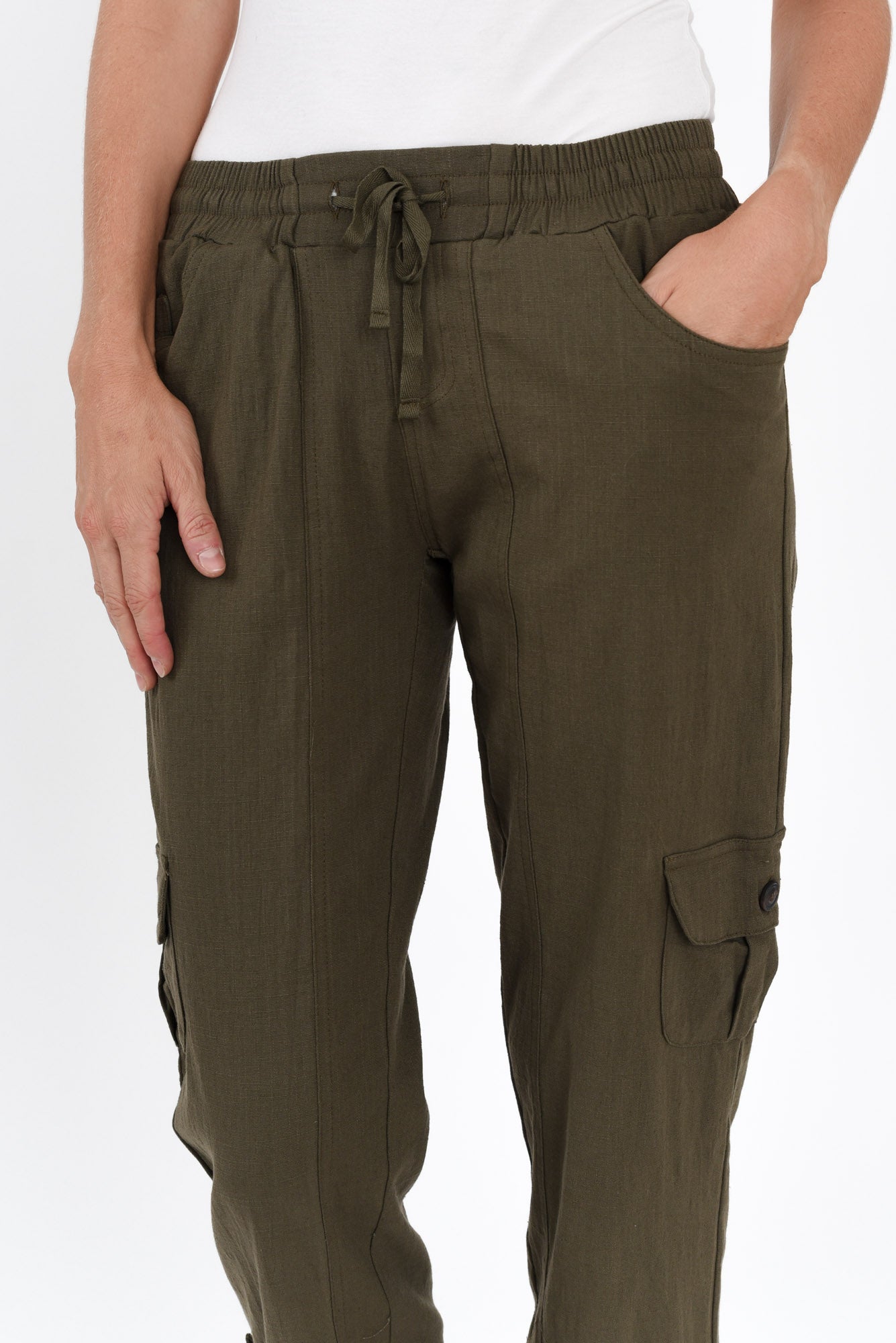 Colette Khaki Cargo Pants