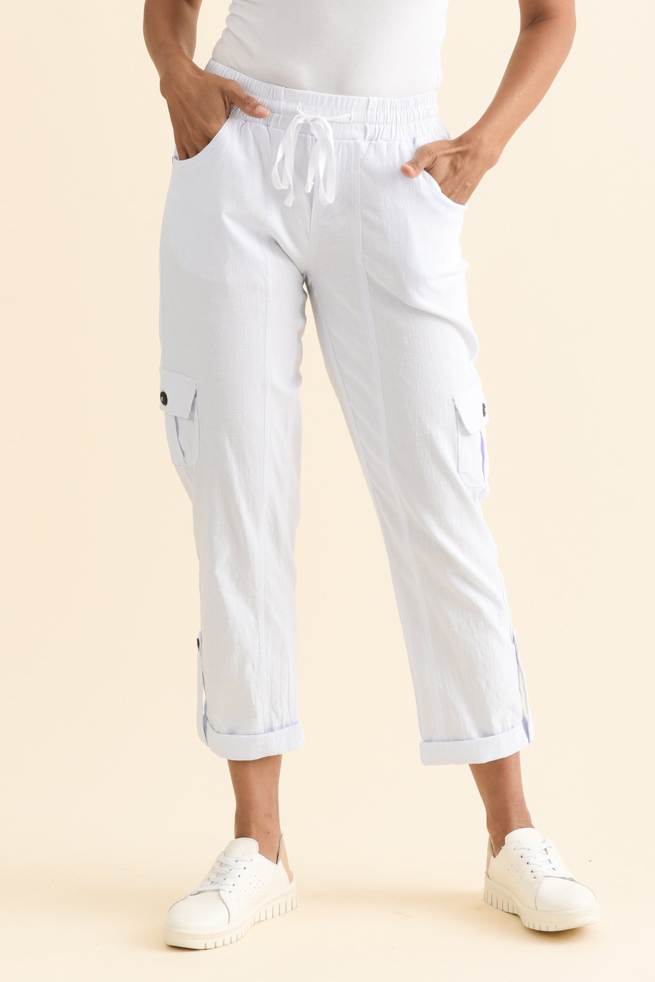 Colette White Cargo Pants