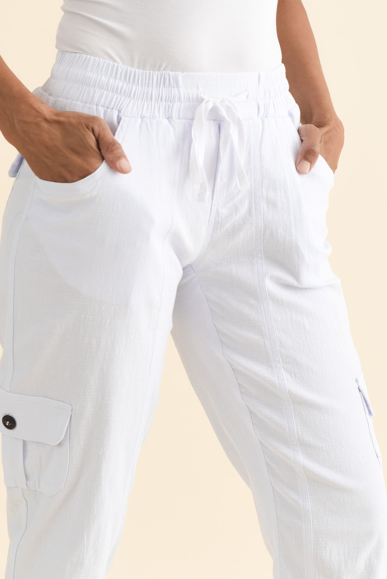 Colette White Cargo Pants