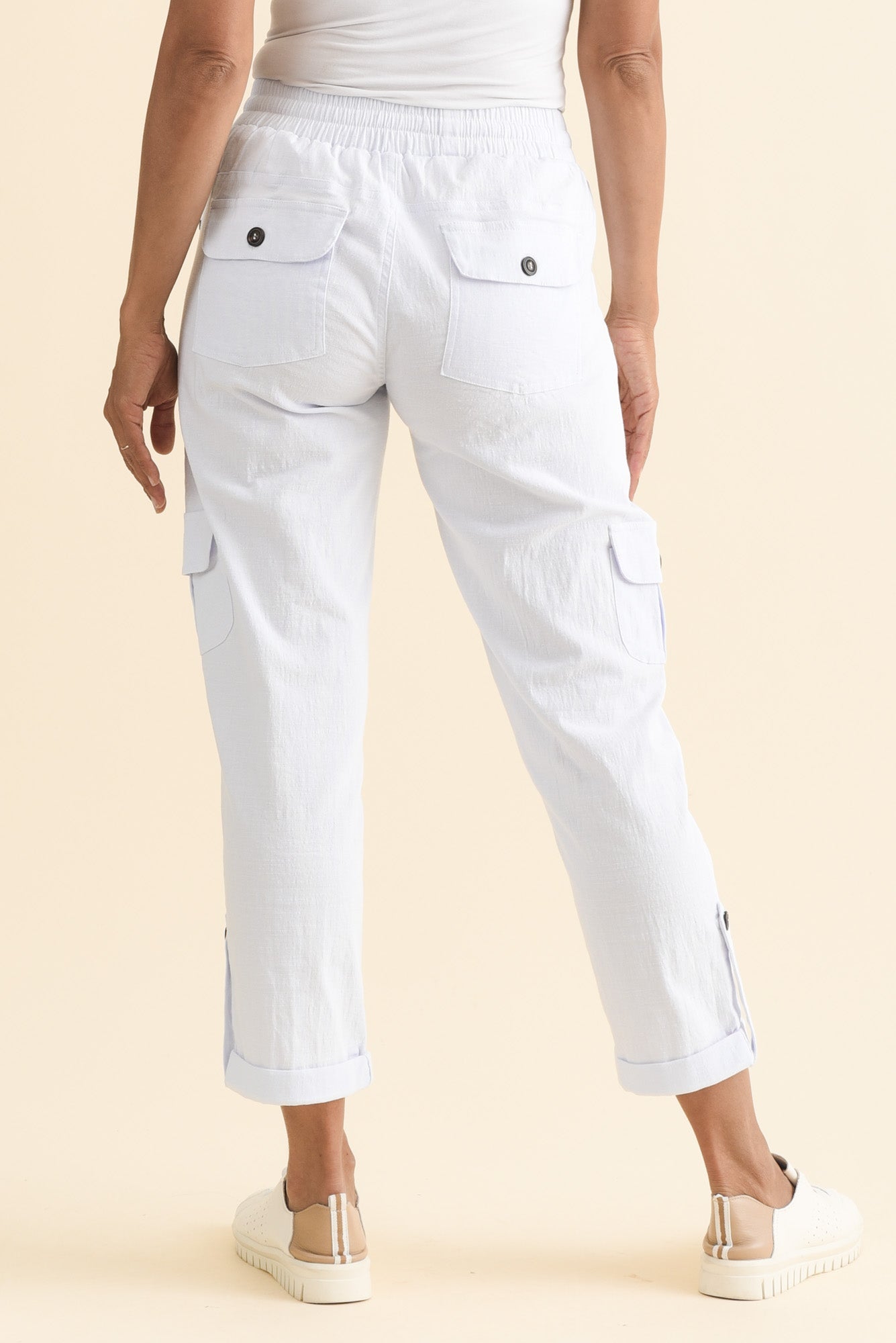 Colette White Cargo Pants