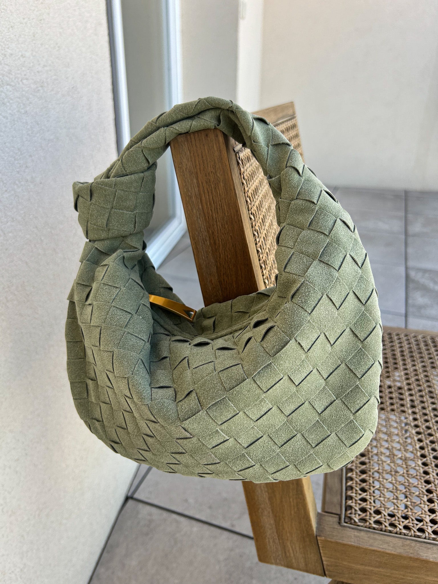Aurelia™ Woven Suede Bag – Soft Sophistication with Distinctive Charm