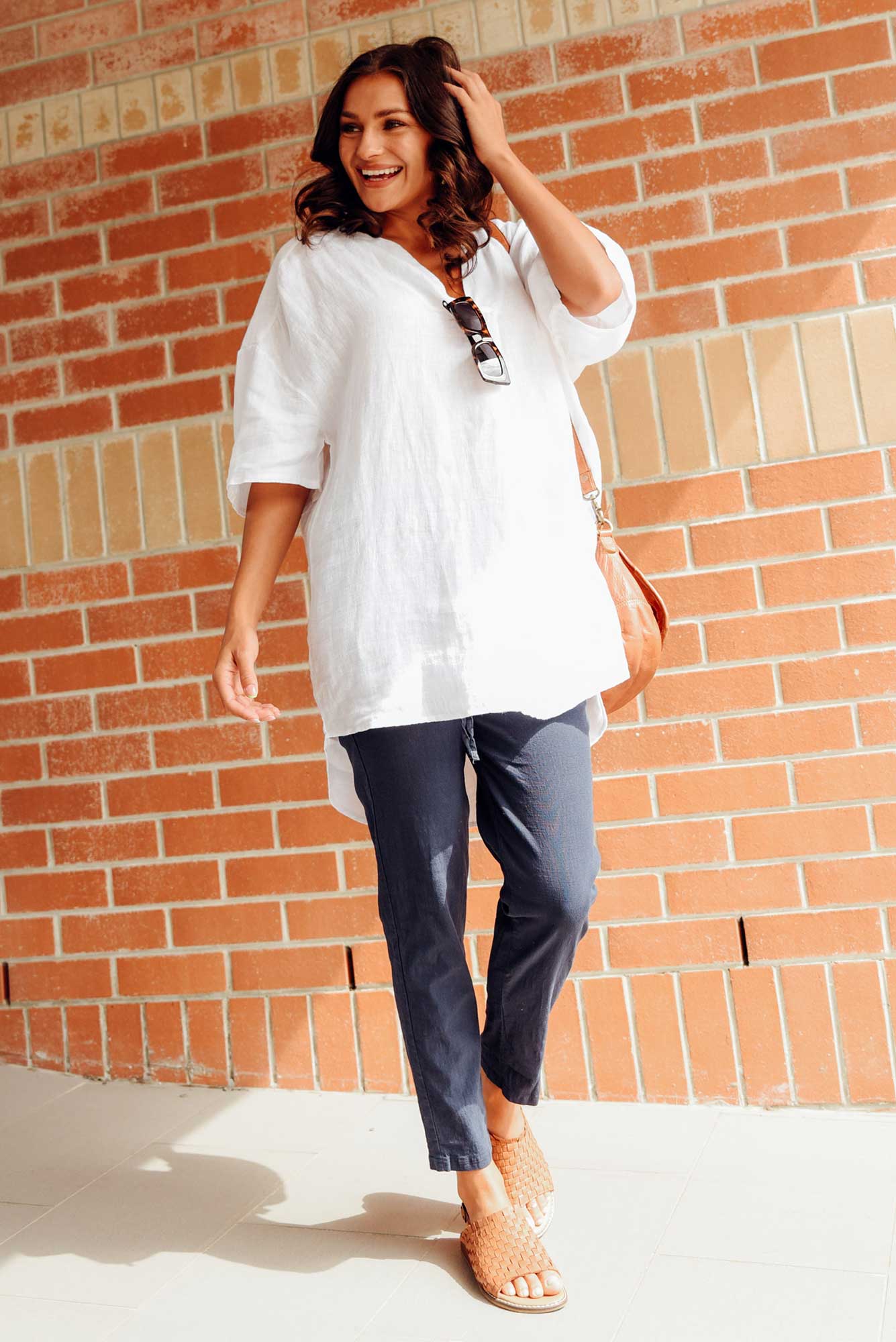 Montgomery Navy Drawstring Pants