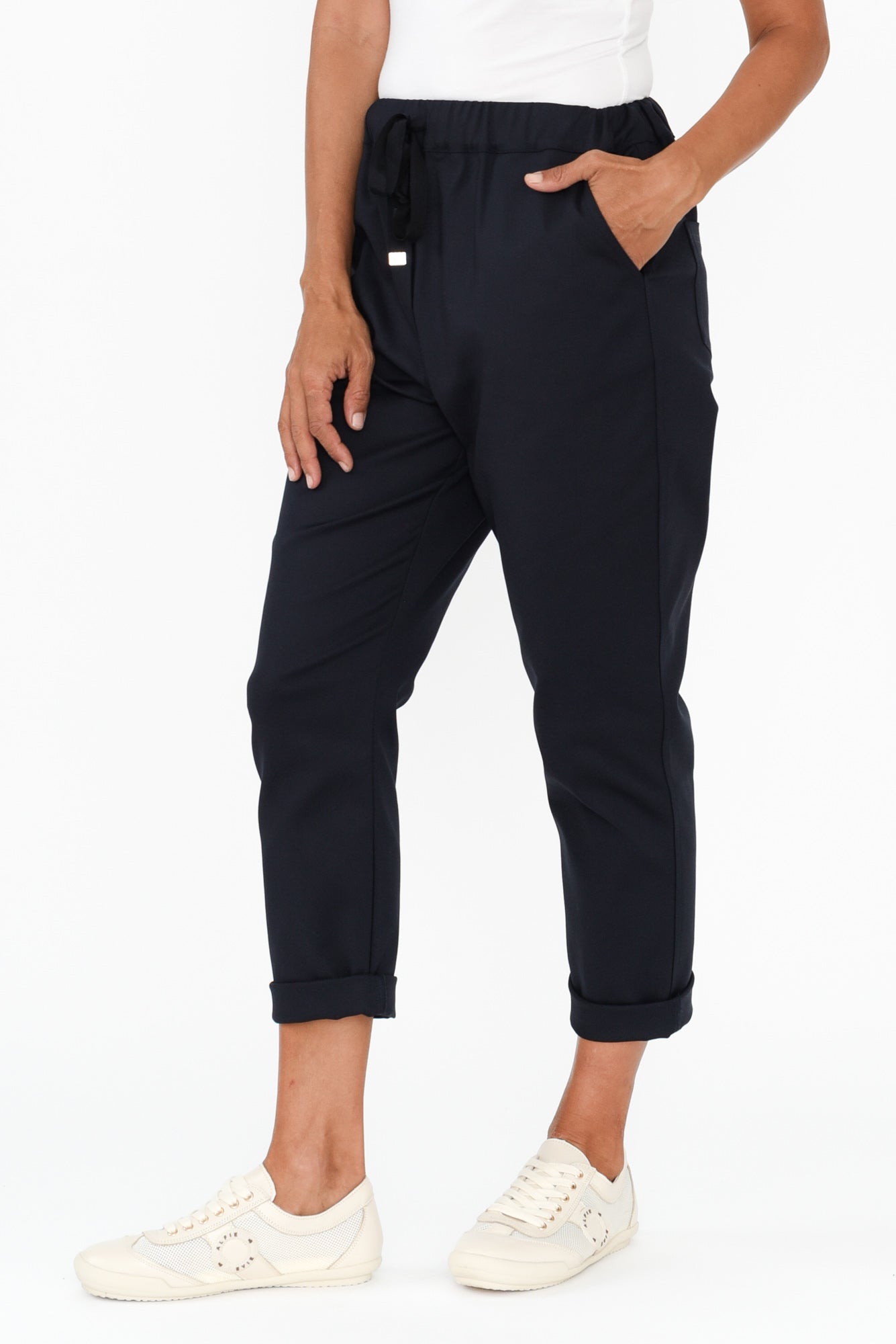 Kenzie Navy Drawstring Pants