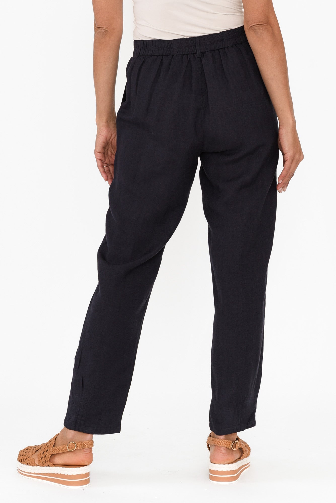 Manon Navy Cropped Pants