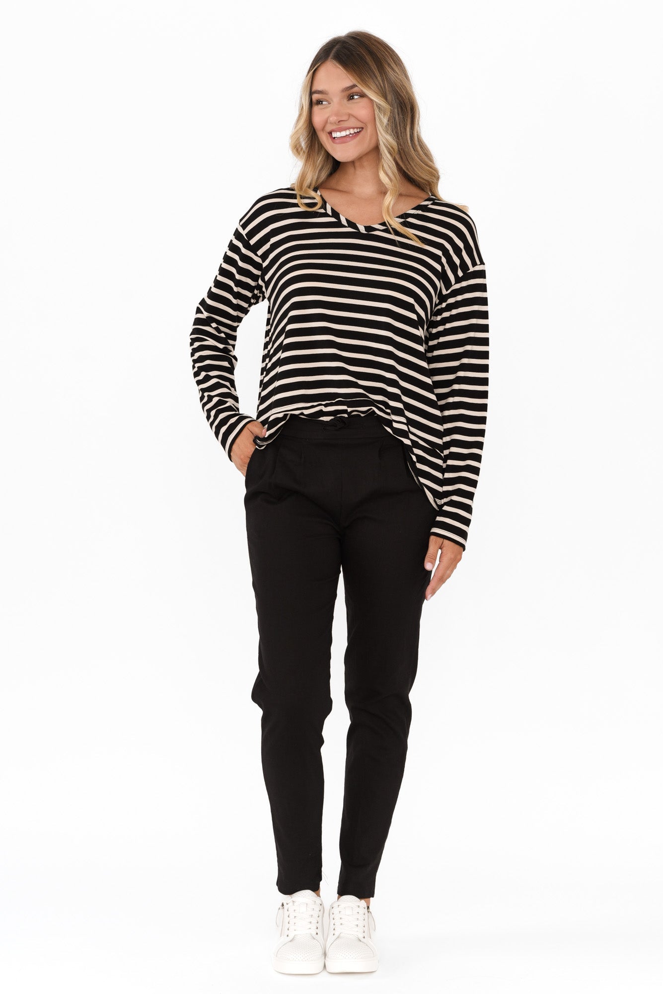 Montgomery Black Drawstring Pants
