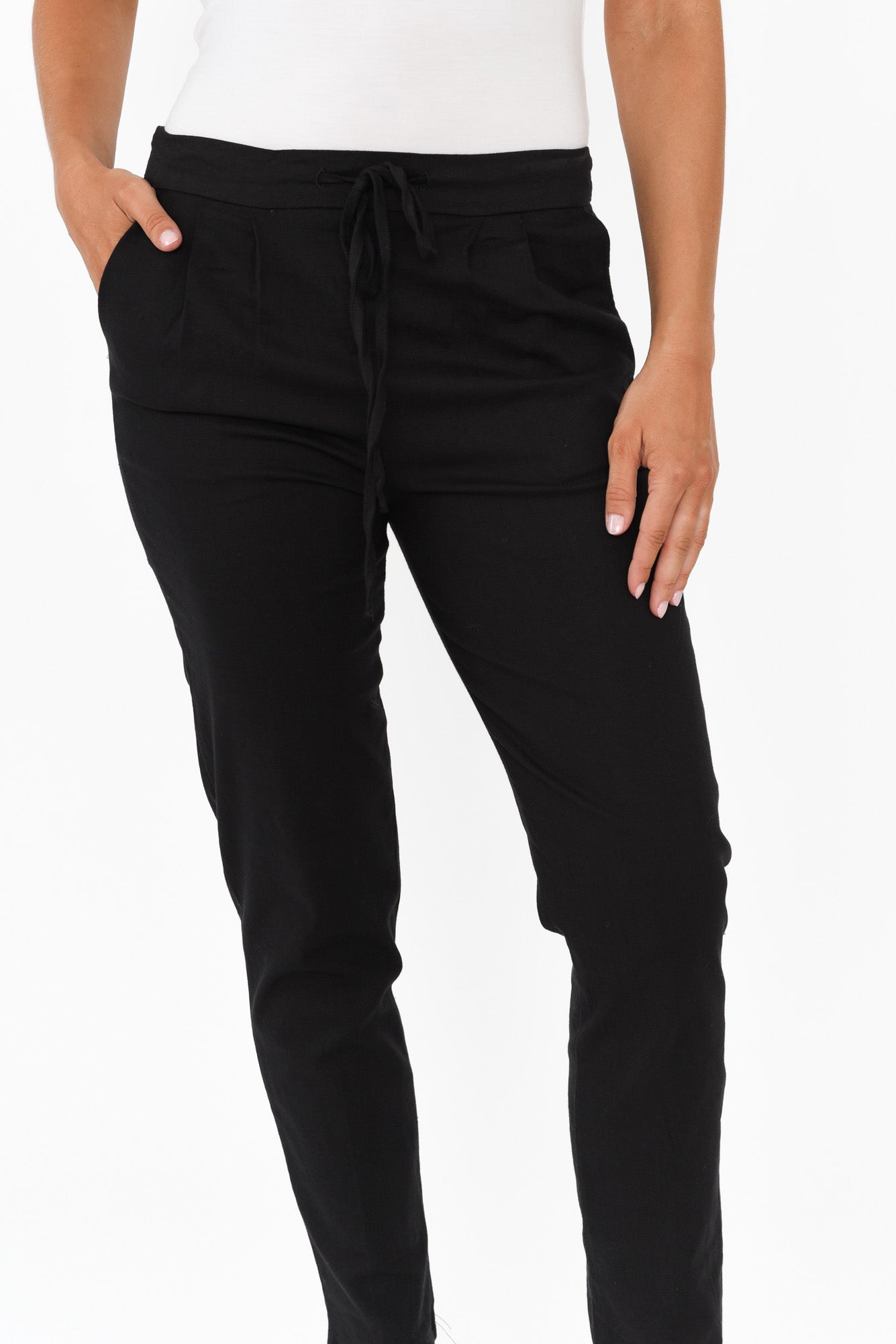 Montgomery Black Drawstring Pants