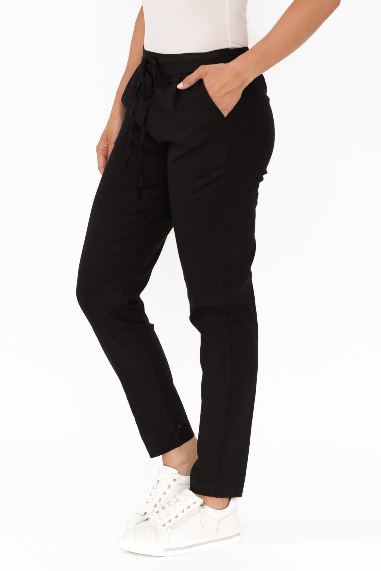 Montgomery Black Drawstring Pants
