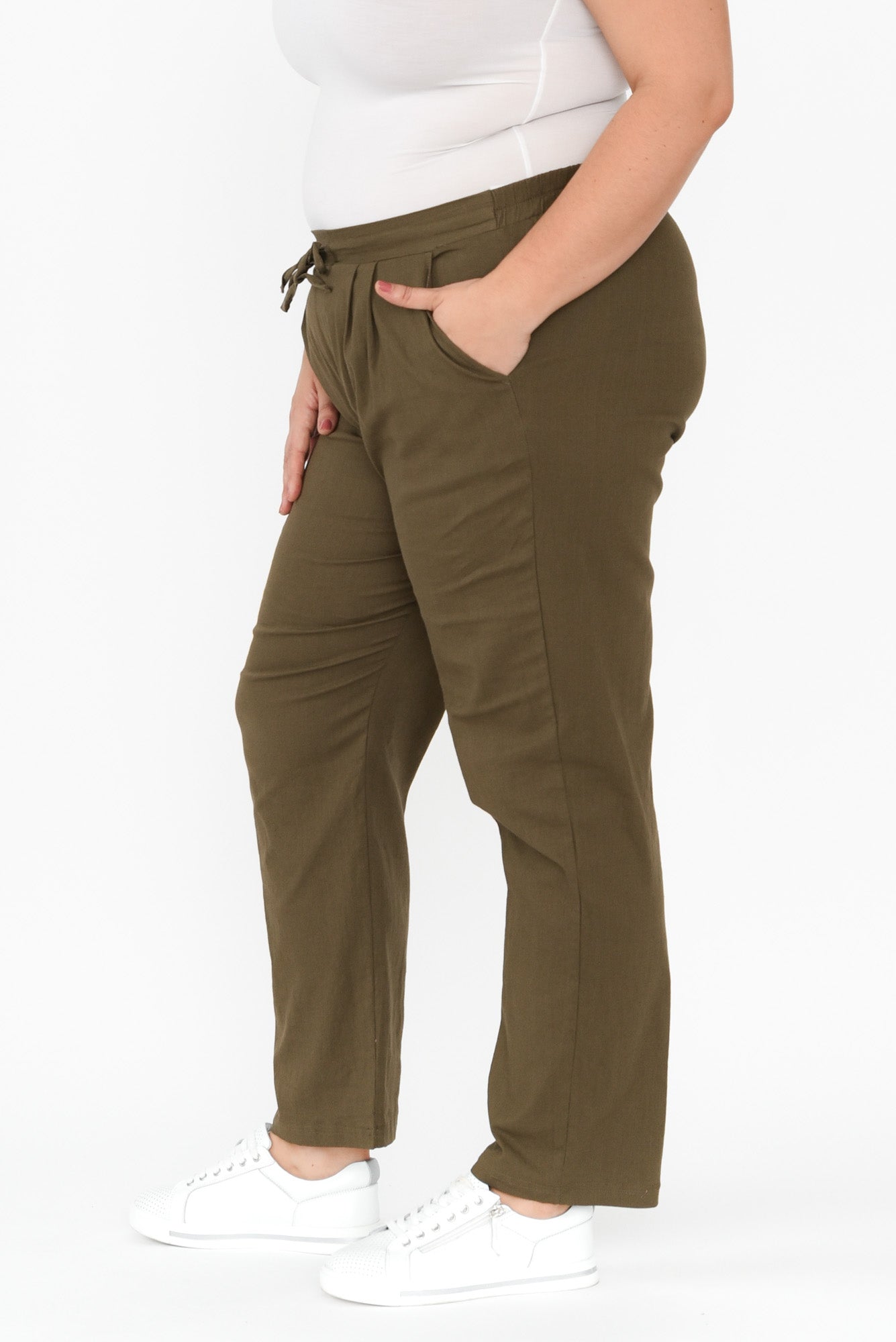 Montgomery Khaki Drawstring Pants