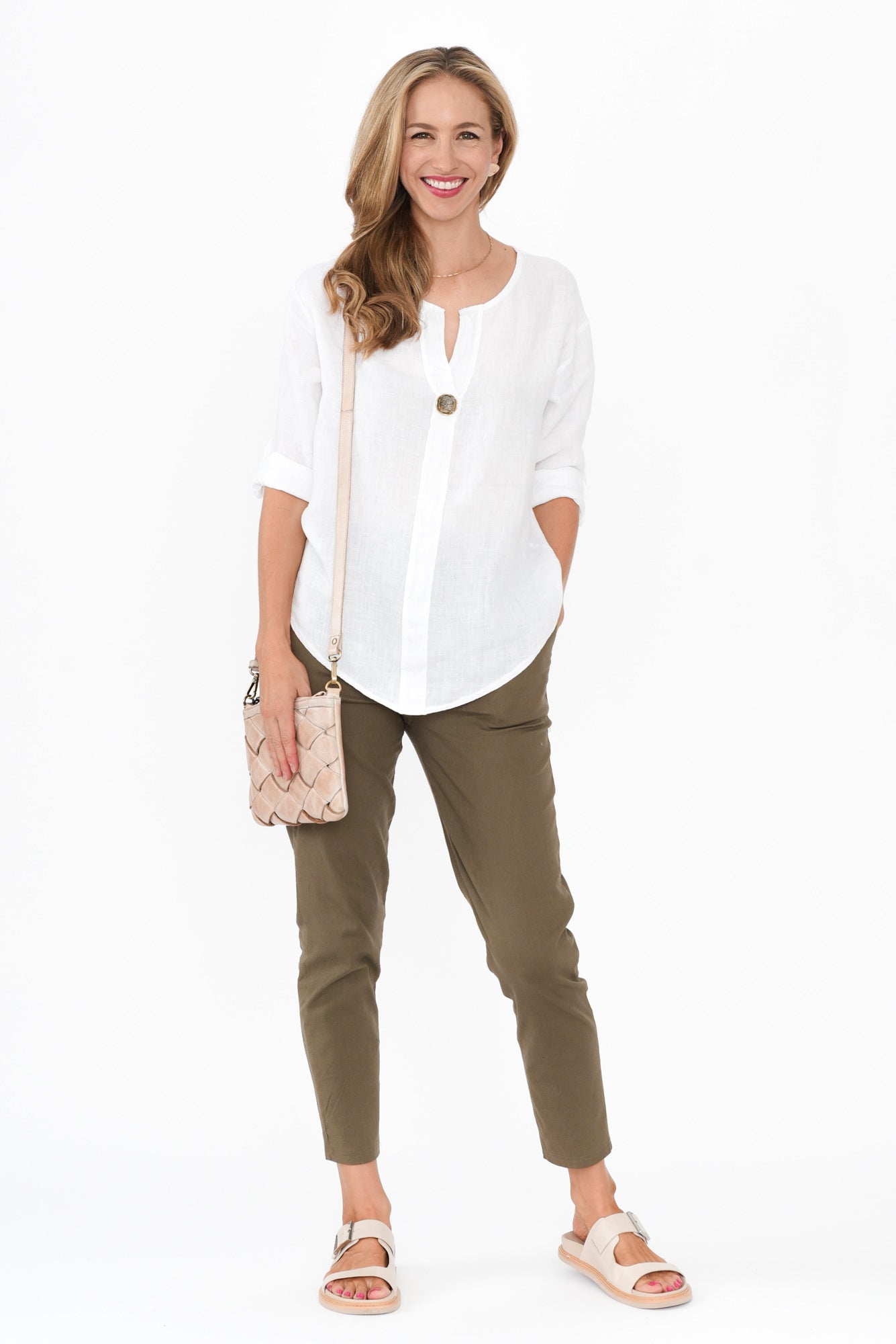 Montgomery Khaki Drawstring Pants