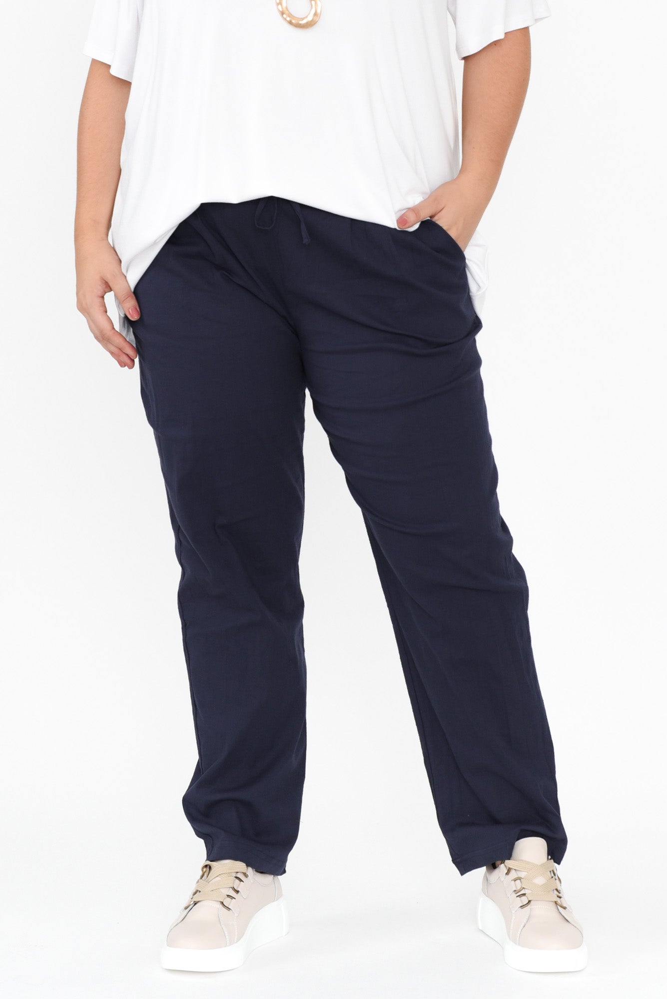 Montgomery Navy Drawstring Pants