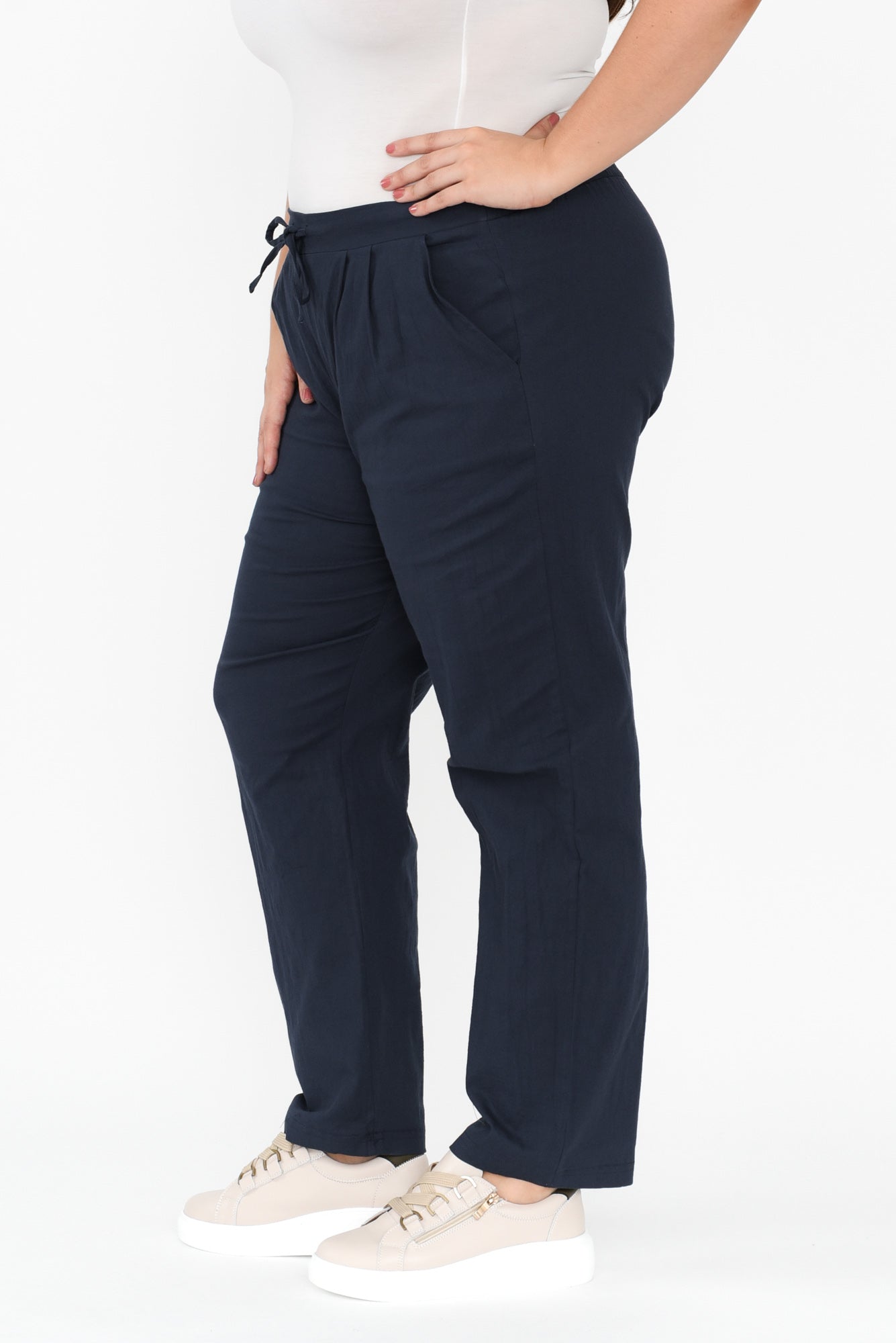 Montgomery Navy Drawstring Pants