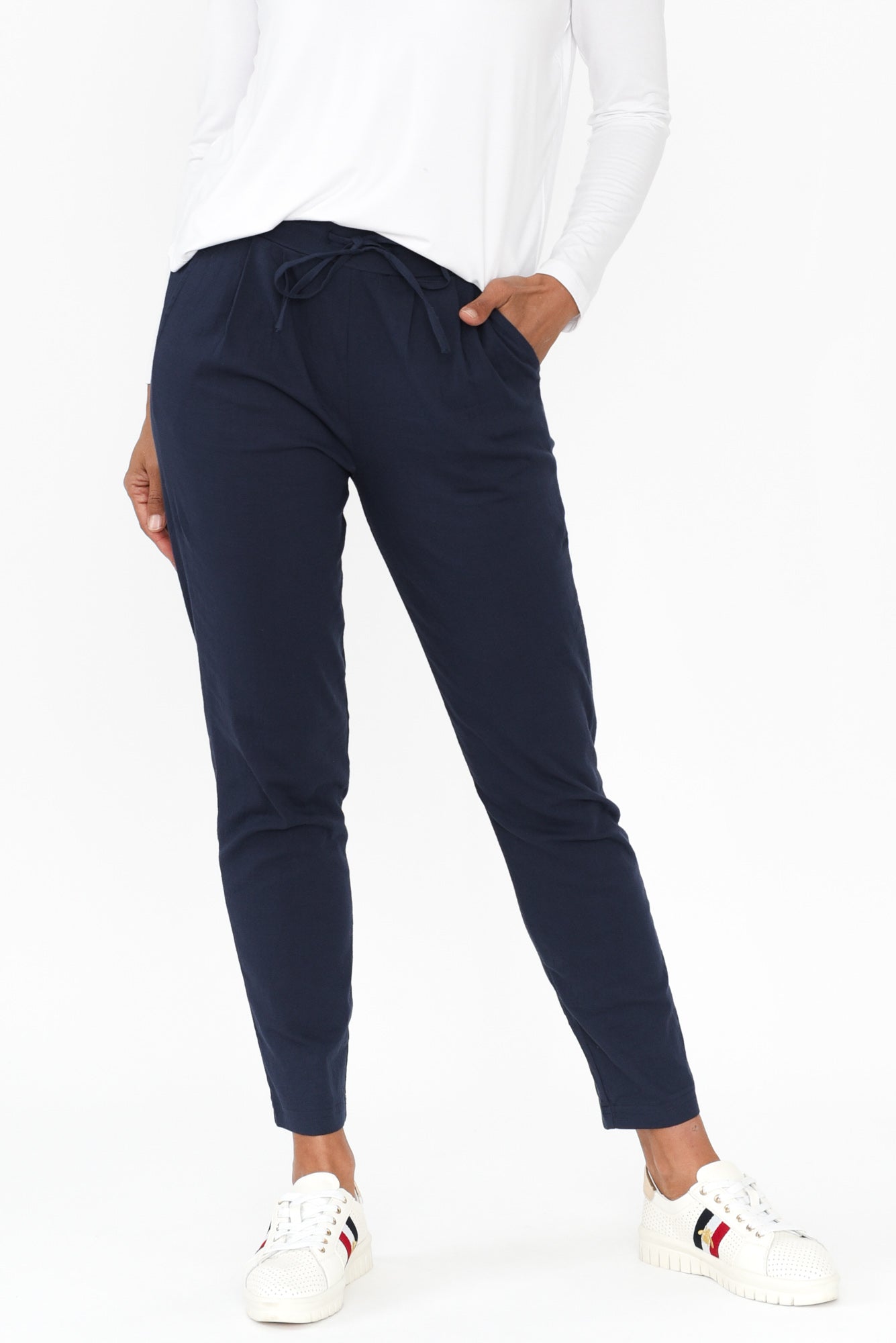 Montgomery Navy Drawstring Pants
