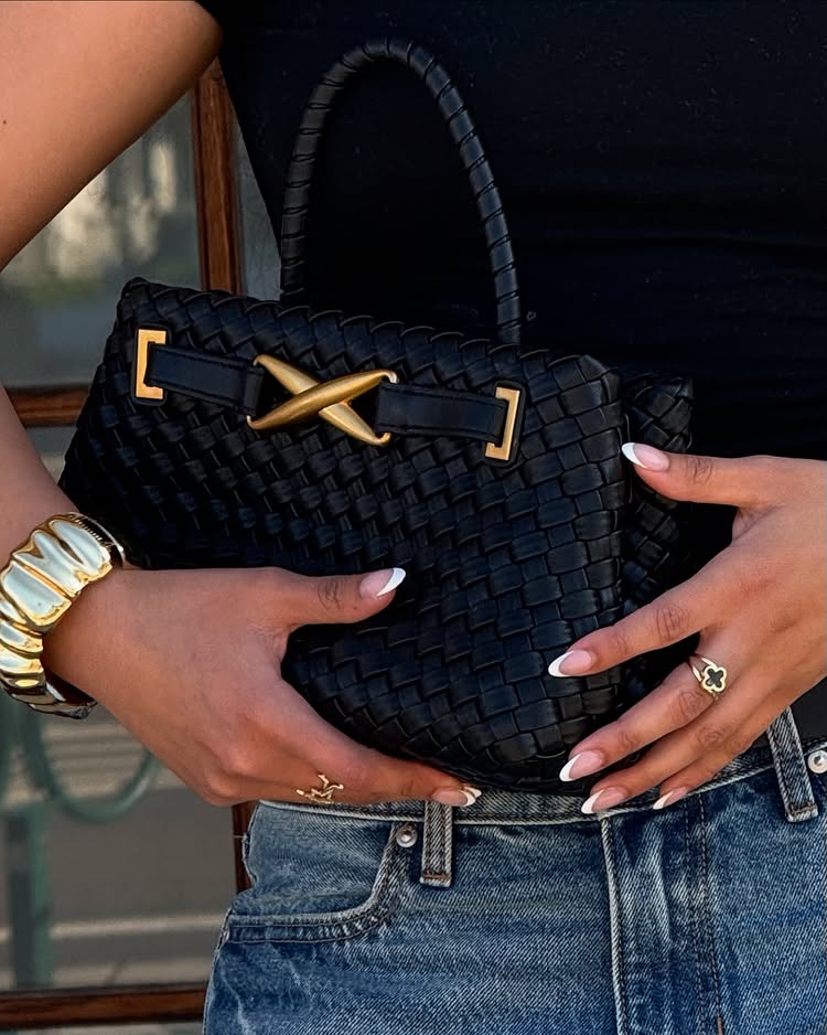 Vienna™ Woven Bag – Structured Elegance with Timeless Detail