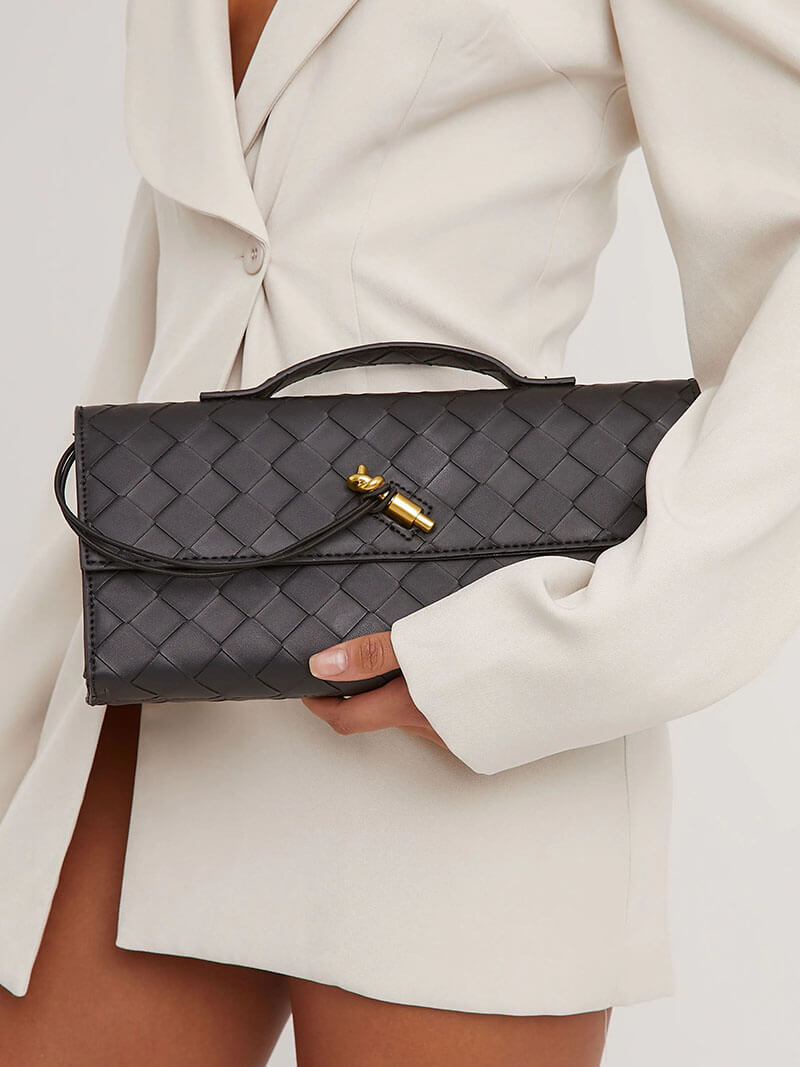 Violetta Woven Clutch – Timeless Luxury & Eco Elegance