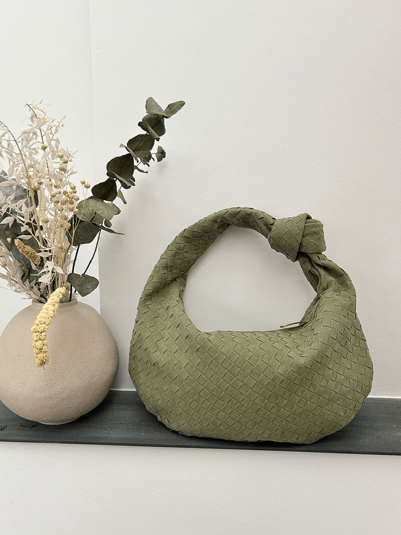 Aurelia™ Woven Suede Bag – Soft Sophistication with Distinctive Charm