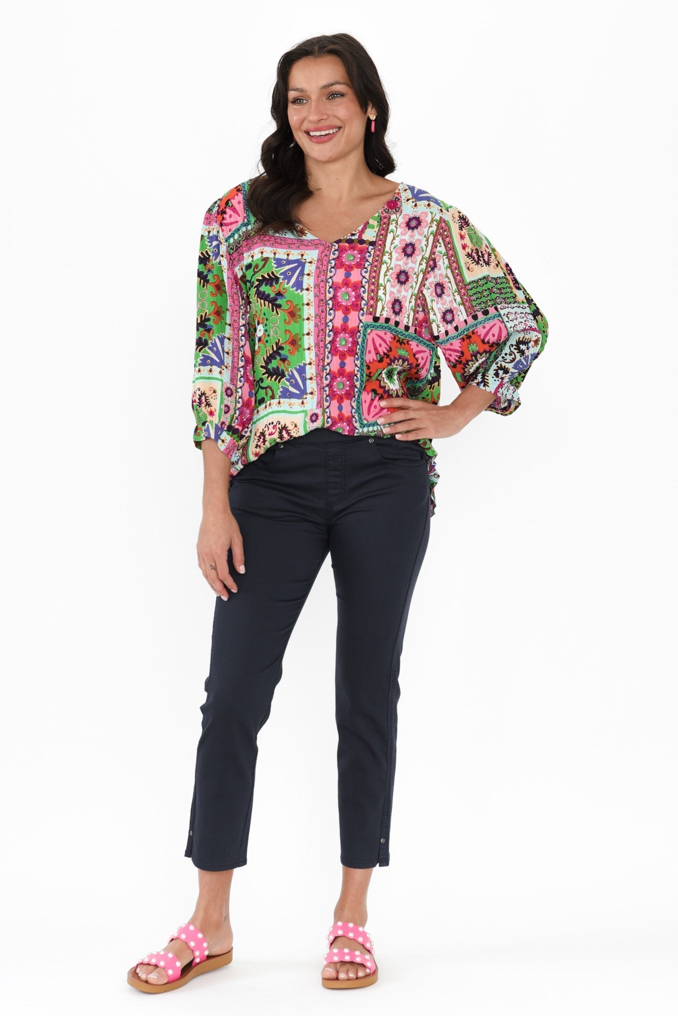 Winslet Navy 7/8 Pants