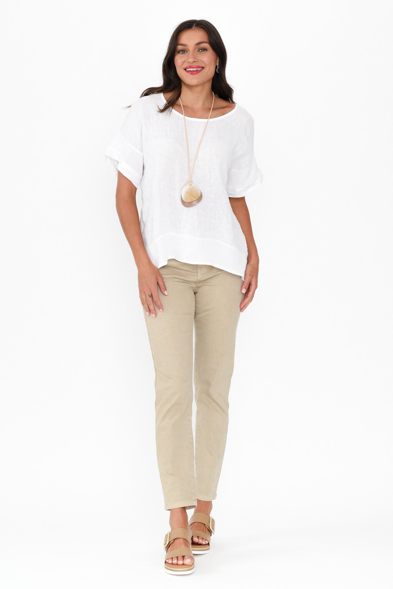Zadie Beige Stretch Jeans