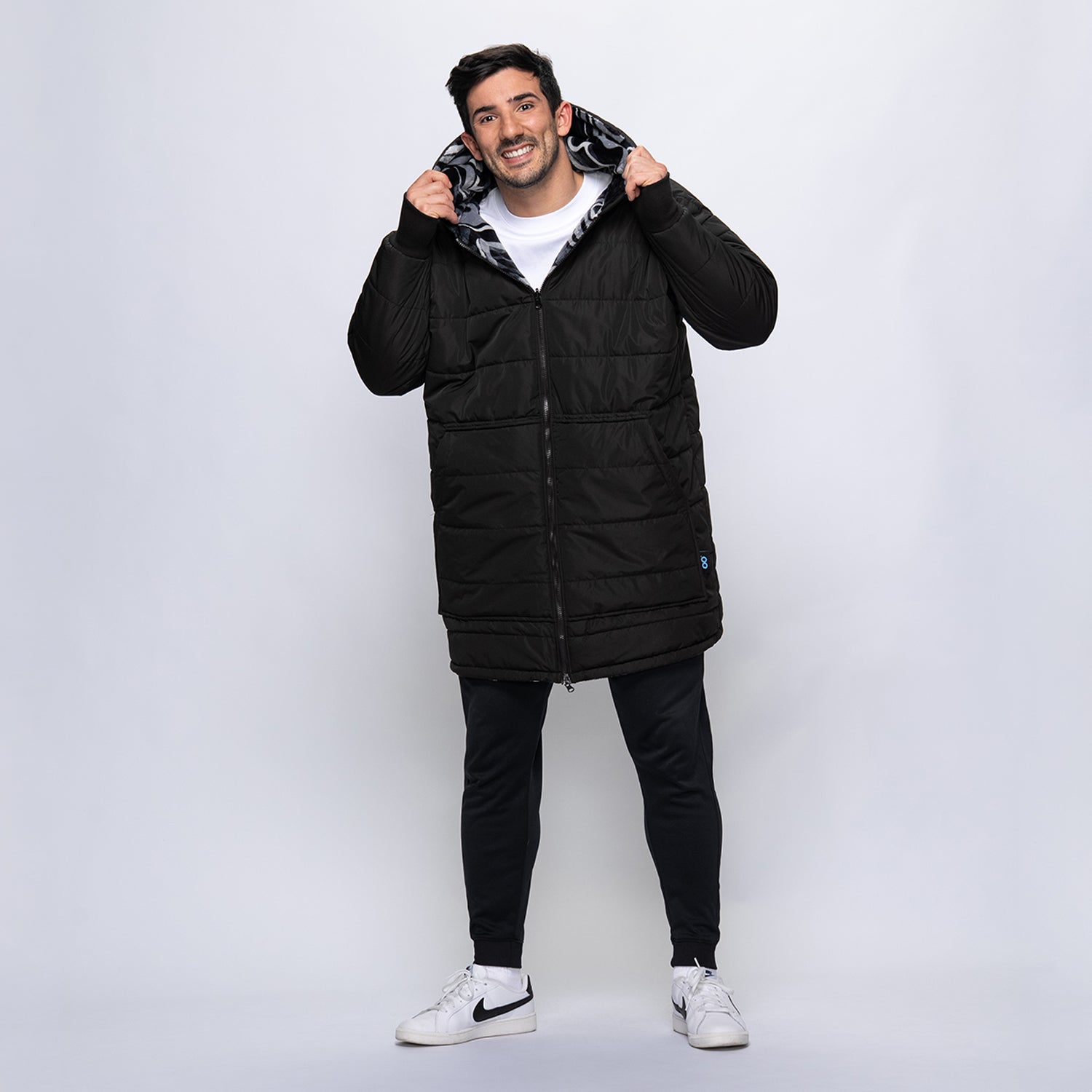 Black/Charcoal Swirl Print