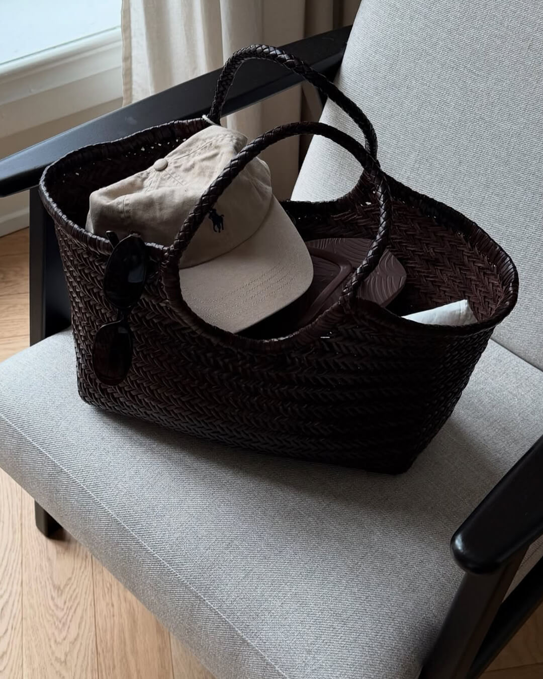 Rica Woven Faux Leather Bag