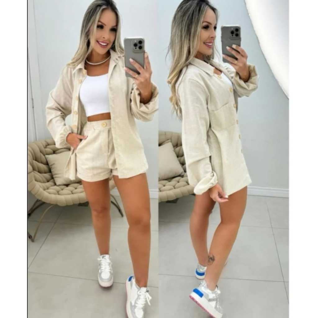 Conjunto linho | camisa e short