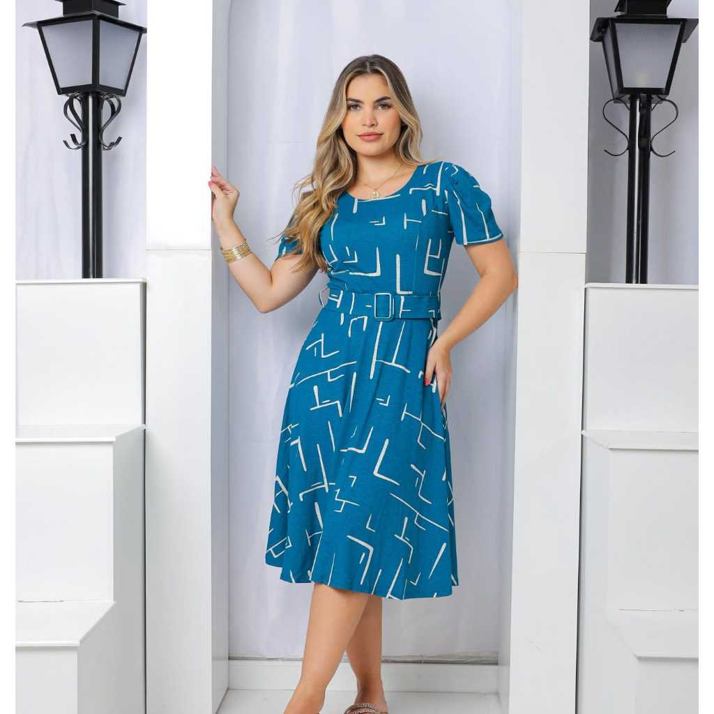 Vestido Midi Feminino | Moda Modesta e Elegante