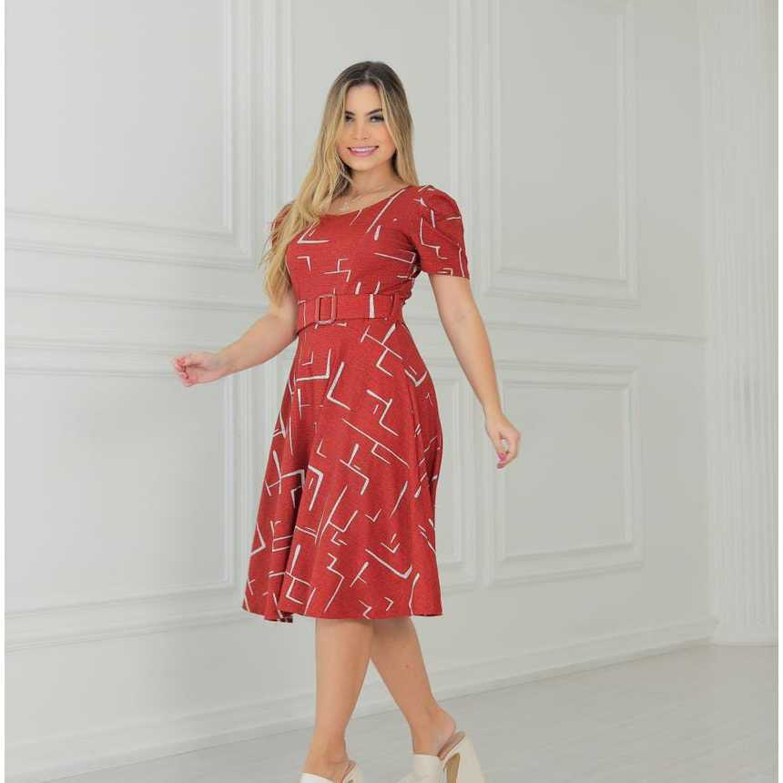 Vestido Midi Feminino | Moda Modesta e Elegante