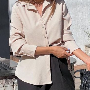 Camisa feminina manga longa social listrada risca de giz moda feminina