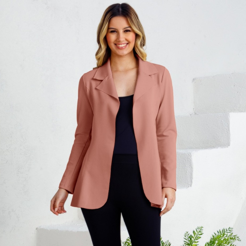 Blazer Longo Max| Sobretudo Feminino Acinturado
