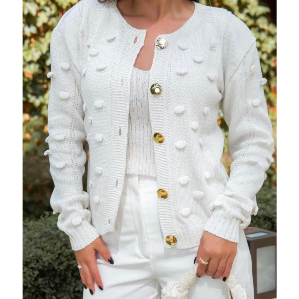 Casaco Feminino Cardigan Luxo