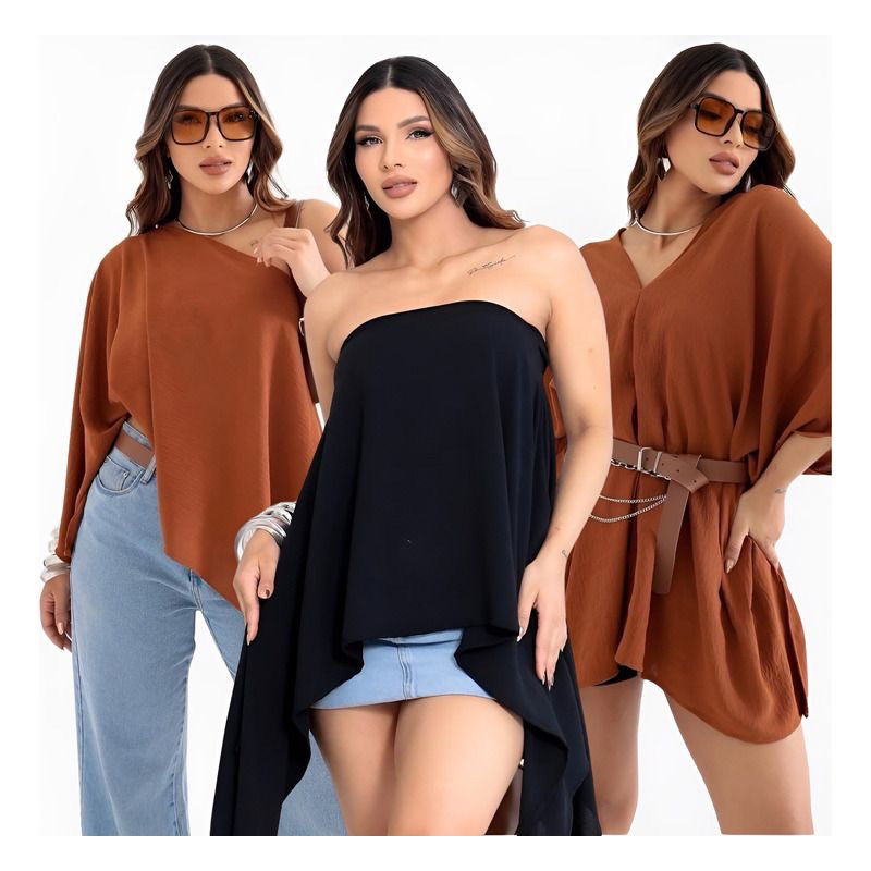 Blusa Bata Vem Com Top Boho Chic Multi Formas Tendicia 2025