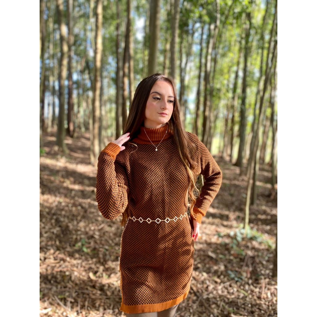 Vestido feminino | Poncho De Tricot
